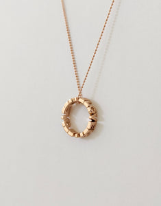 LOVE necklace in 14k pink gold