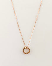 Load image into Gallery viewer, Reminder charm necklace in pink gold
