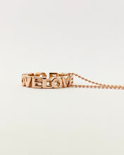 Load image into Gallery viewer, LOVE necklace in 14k pink gold
