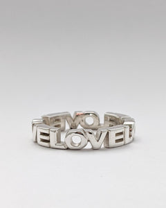 LOVE ring in silver