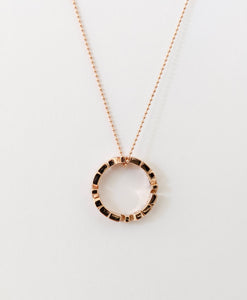 LOVE necklace in 14k pink gold