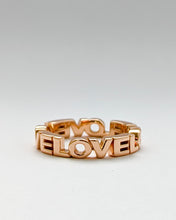 Load image into Gallery viewer, LOVE ring in 14k pink gold
