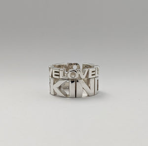 LOVE ring in silver